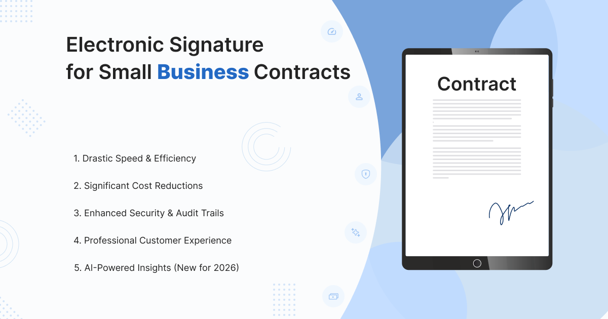 Electronic Signature for Small Business Contracts