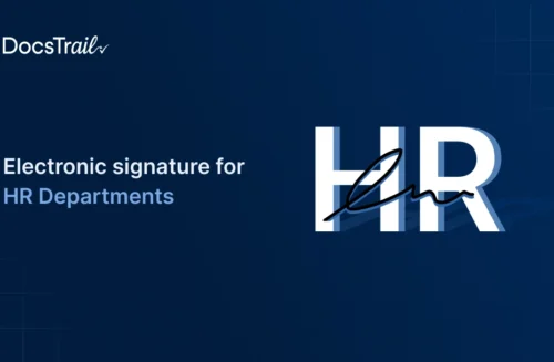 Electronic signature for HR Departments
