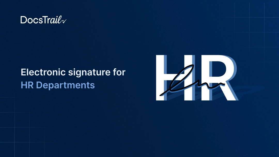 Electronic signature for HR Departments