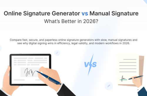 Online Signature Generator vs Manual Signature Online Signature Generator vs Manual Signature