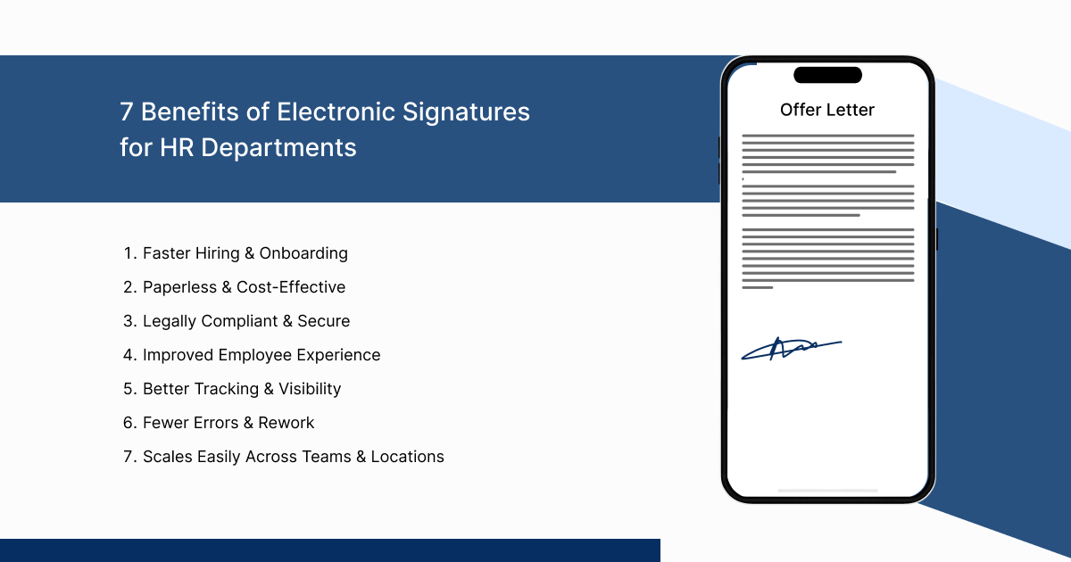 Electronic Signature for HR Departments Electronic Signature for HR Departments