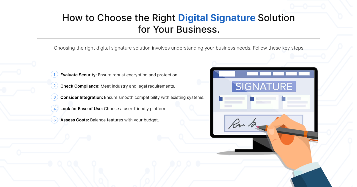 How to Choose the Right Digital Signature Solution for Your Business. digital signature solution