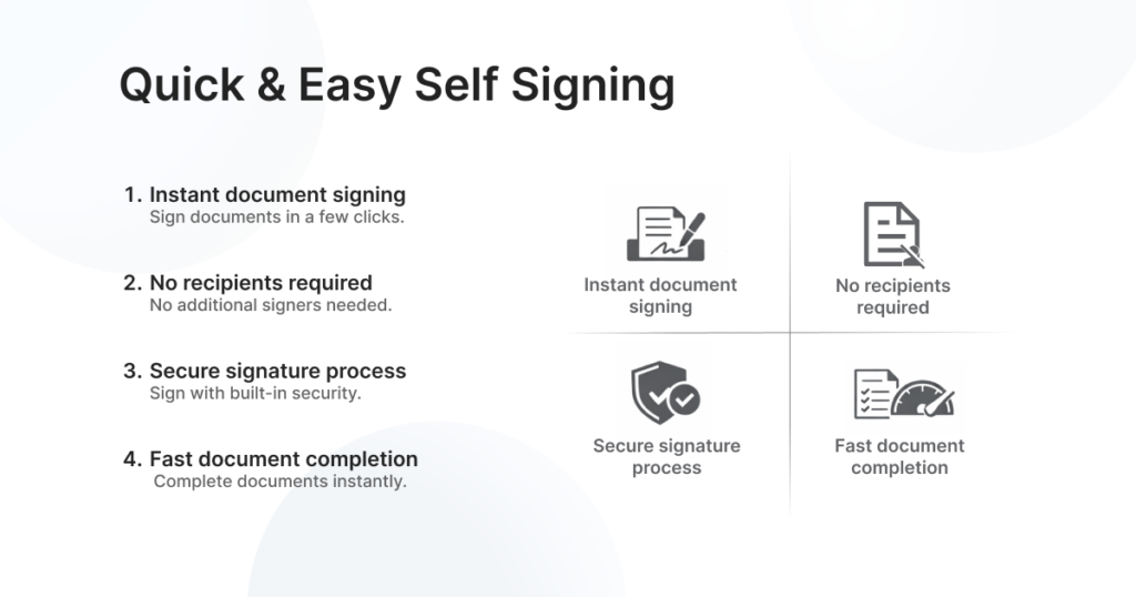 Quick & Easy Self Signing