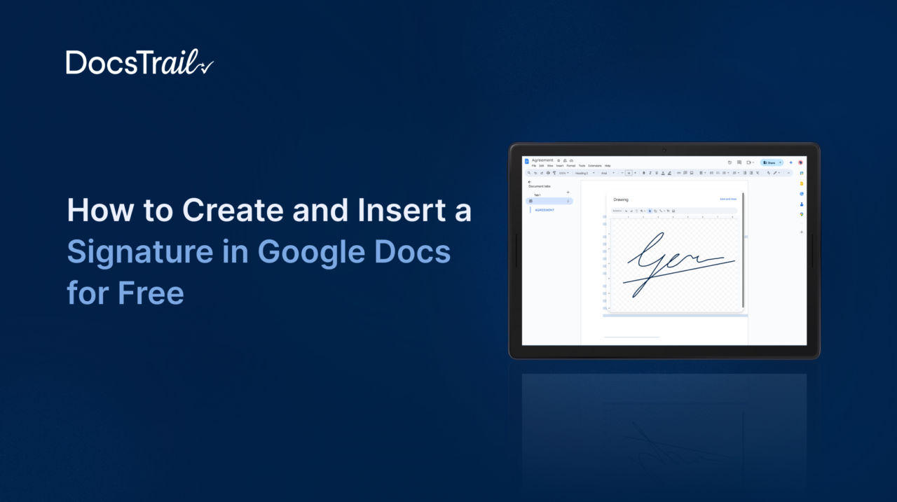 How to Create and Insert a Signature in Google Docs