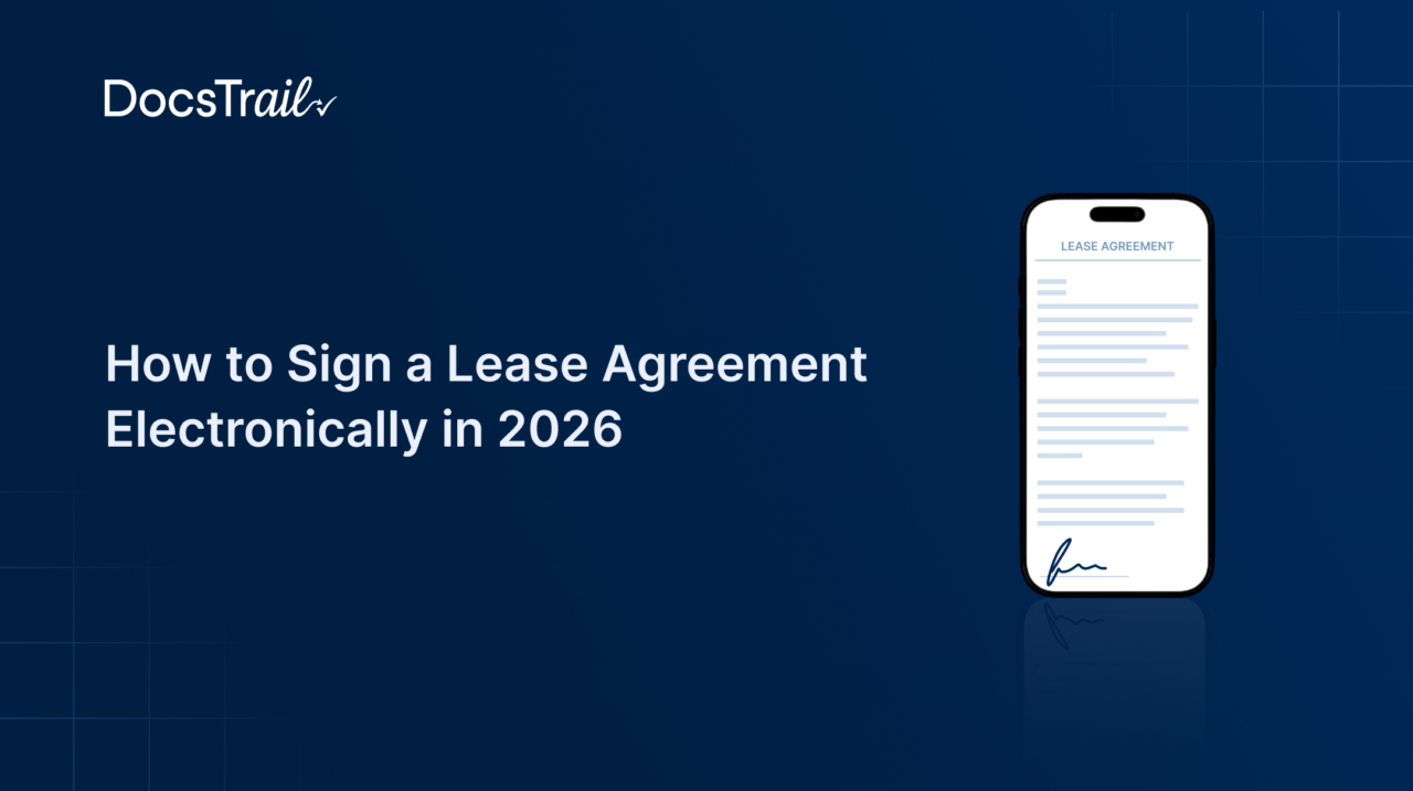 Sign a Lease Agreement Electronically