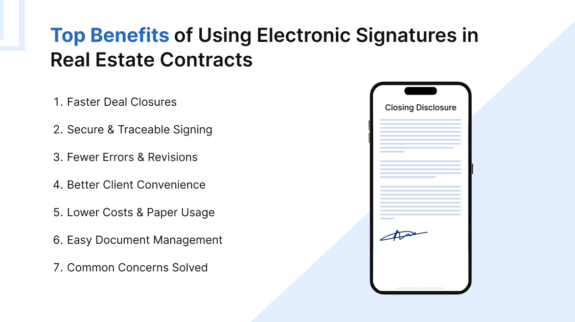 Top Benefits of Using Electronic Signatures in Real Estate Contracts Electronic Signatures in Real Estate Contracts