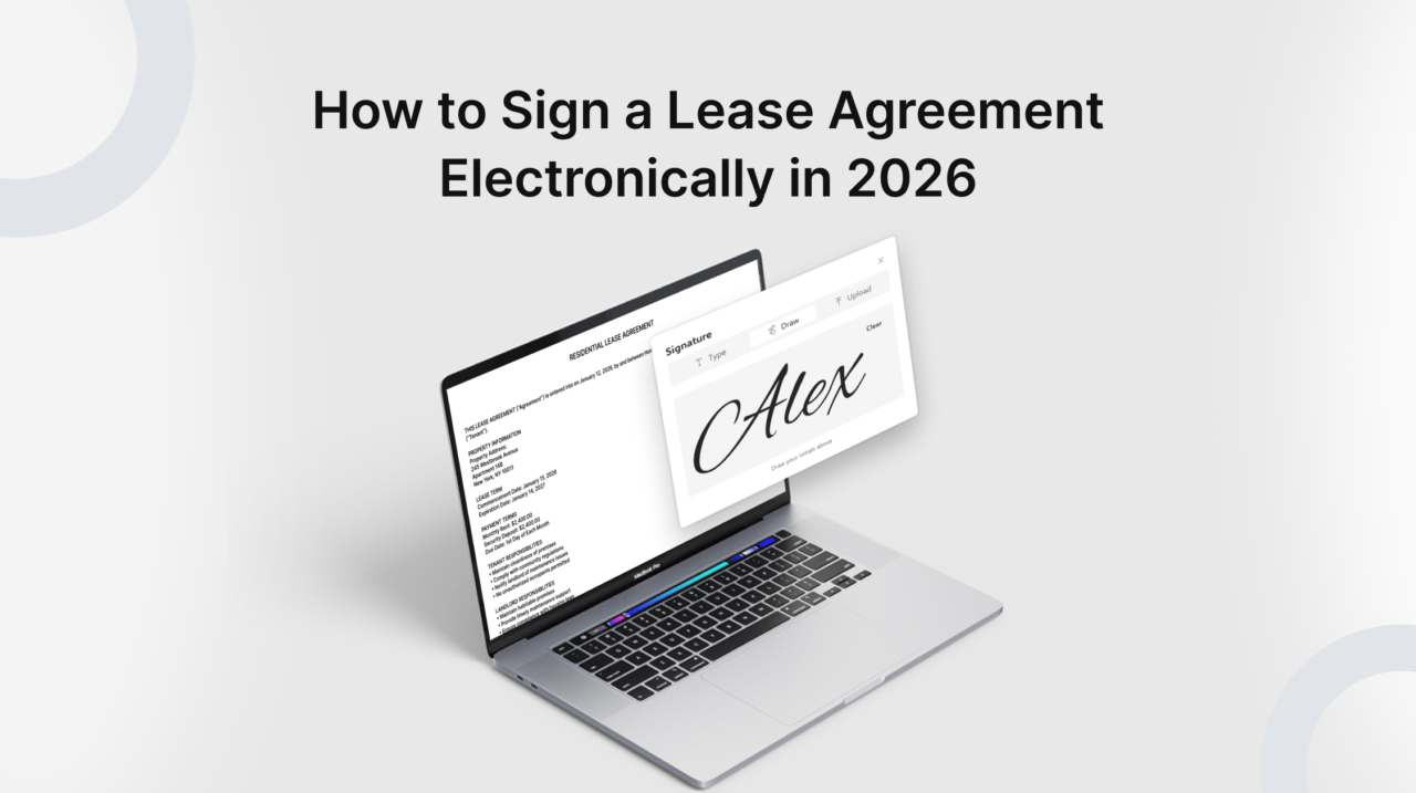 How to Sign a Lease Agreement Electronically