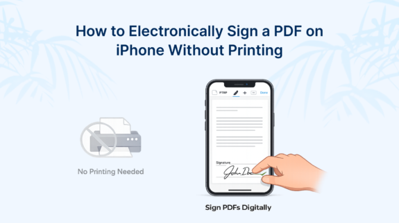 sign PDF on iPhone