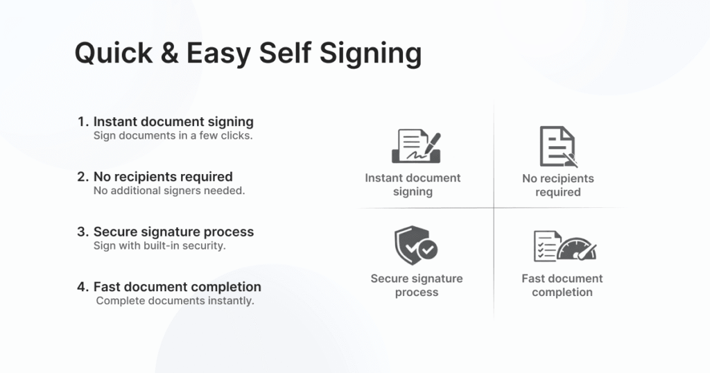 Quick & Easy Self Signing